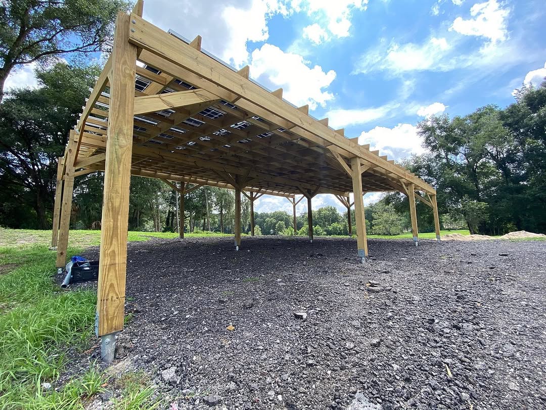 Estructura preparada para paneles solares
